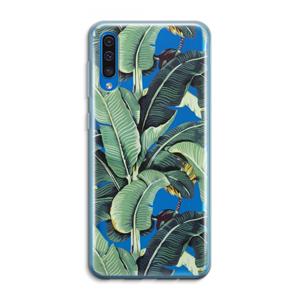 CaseCompany Bananenbladeren: Samsung Galaxy A50 Transparant Hoesje