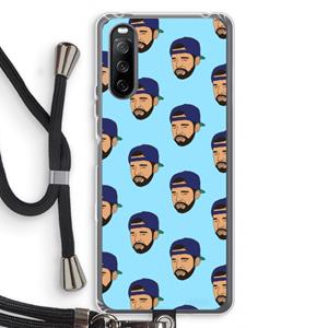 CaseCompany Drake Away: Sony Sony Xperia 10 III Transparant Hoesje met koord