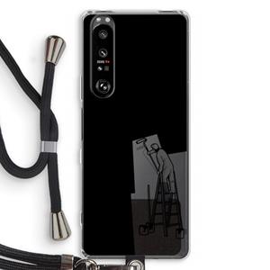 CaseCompany Musketon Painter: Sony Xperia 1 III Transparant Hoesje met koord