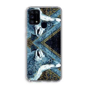 CaseCompany Golden Fox: Samsung Galaxy M31 Transparant Hoesje