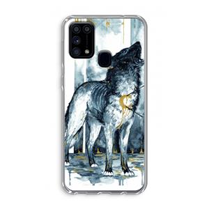 CaseCompany Bleeding Soul: Samsung Galaxy M31 Transparant Hoesje