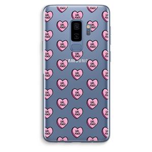 CaseCompany GIRL POWER: Samsung Galaxy S9 Plus Transparant Hoesje