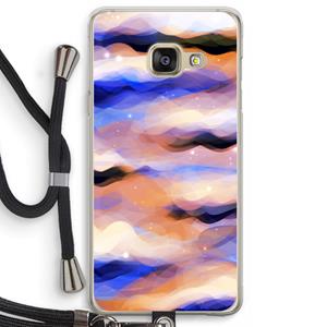 CaseCompany Donkere Wolken: Samsung Galaxy A3 (2016) Transparant Hoesje met koord