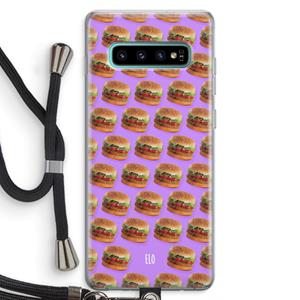 CaseCompany Giants: Samsung Galaxy S10 Plus Transparant Hoesje met koord
