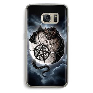 CaseCompany Volle maan: Samsung Galaxy S7 Transparant Hoesje