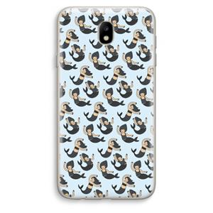 CaseCompany Zeemeermin: Samsung Galaxy J7 (2017) Transparant Hoesje