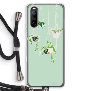 CaseCompany Hang In There: Sony Sony Xperia 10 III Transparant Hoesje met koord