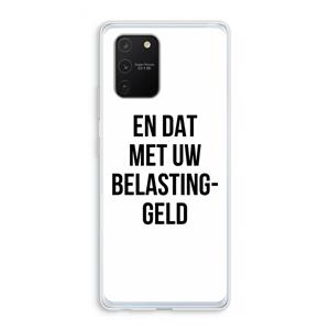 CaseCompany Belastinggeld: Samsung Galaxy S10 Lite Transparant Hoesje