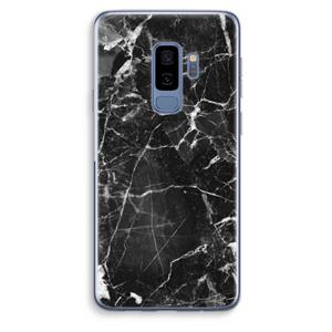 CaseCompany Zwart Marmer 2: Samsung Galaxy S9 Plus Transparant Hoesje