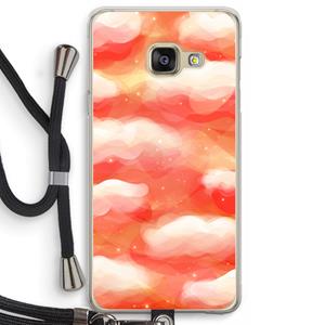 CaseCompany Lichte Wolken: Samsung Galaxy A3 (2016) Transparant Hoesje met koord