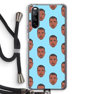 CaseCompany Kanye Call Me℃: Sony Sony Xperia 10 III Transparant Hoesje met koord