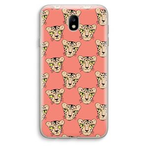CaseCompany Tijger: Samsung Galaxy J7 (2017) Transparant Hoesje