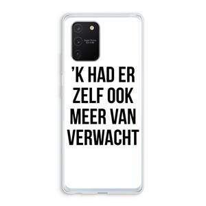 CaseCompany Meer verwacht: Samsung Galaxy S10 Lite Transparant Hoesje