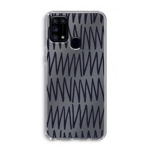 CaseCompany Marrakech Zigzag: Samsung Galaxy M31 Transparant Hoesje