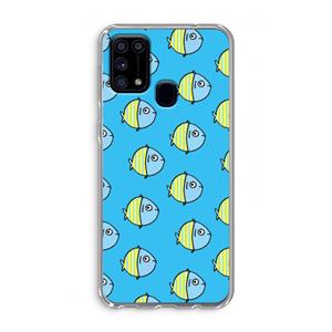 CaseCompany Visjes: Samsung Galaxy M31 Transparant Hoesje