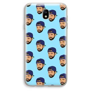 CaseCompany Drake Away: Samsung Galaxy J7 (2017) Transparant Hoesje