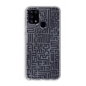 CaseCompany Moroccan Print: Samsung Galaxy M31 Transparant Hoesje