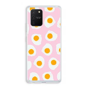 CaseCompany Dancing eggs: Samsung Galaxy S10 Lite Transparant Hoesje