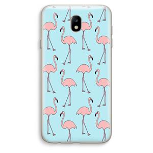 CaseCompany Anything Flamingoes: Samsung Galaxy J7 (2017) Transparant Hoesje