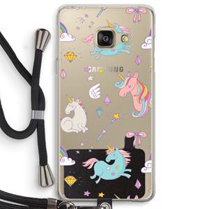CaseCompany Fantasiewereld: Samsung Galaxy A3 (2016) Transparant Hoesje met koord