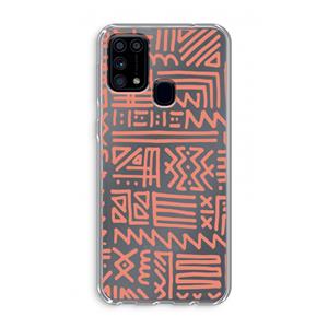CaseCompany Marrakech Pink: Samsung Galaxy M31 Transparant Hoesje