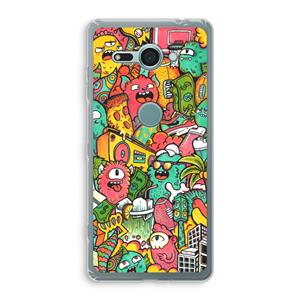 CaseCompany Vexx City: Sony Xperia XZ2 Compact Transparant Hoesje