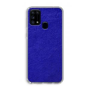 CaseCompany Majorelle Blue: Samsung Galaxy M31 Transparant Hoesje