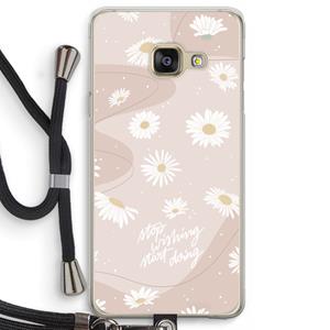 CaseCompany Daydreaming becomes reality: Samsung Galaxy A3 (2016) Transparant Hoesje met koord