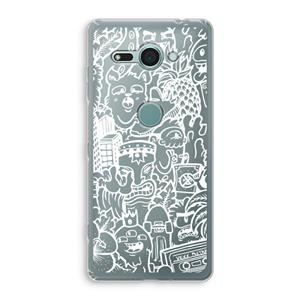 CaseCompany Vexx Mixtape #2: Sony Xperia XZ2 Compact Transparant Hoesje