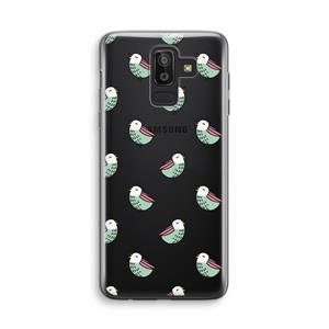 CaseCompany Vogeltjes: Samsung Galaxy J8 (2018) Transparant Hoesje