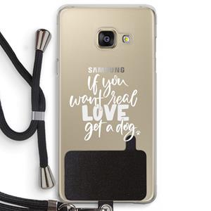 CaseCompany Partner in crime: Samsung Galaxy A3 (2016) Transparant Hoesje met koord