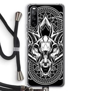 CaseCompany Oh Deer: Sony Sony Xperia 10 III Transparant Hoesje met koord