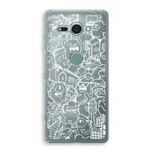 CaseCompany Vexx City #2: Sony Xperia XZ2 Compact Transparant Hoesje
