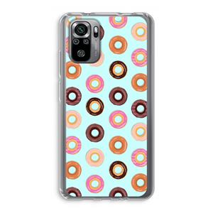 CaseCompany Donuts: Xiaomi Redmi Note 10S Transparant Hoesje
