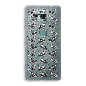 CaseCompany Zwarte poes: Sony Xperia XZ2 Compact Transparant Hoesje