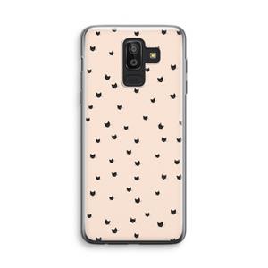 CaseCompany Kleine kattenkopjes: Samsung Galaxy J8 (2018) Transparant Hoesje