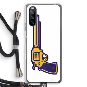 CaseCompany Pew Pew Pew: Sony Sony Xperia 10 III Transparant Hoesje met koord