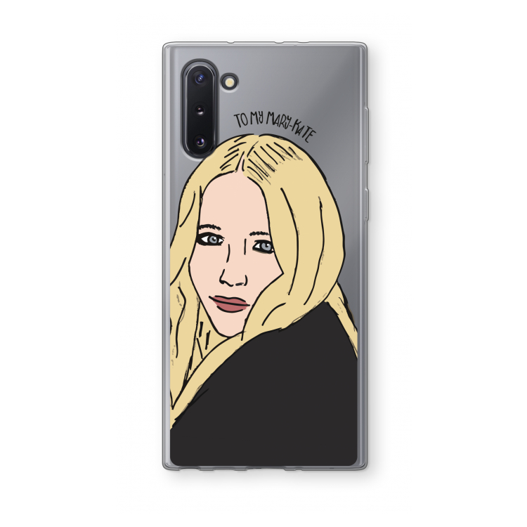CaseCompany Mary Kate: Samsung Galaxy Note 10 Transparant Hoesje