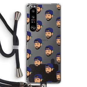CaseCompany Drake Away: Sony Xperia 1 III Transparant Hoesje met koord