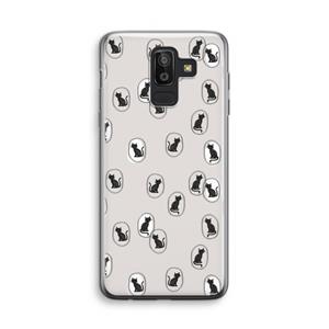 CaseCompany Miauw: Samsung Galaxy J8 (2018) Transparant Hoesje