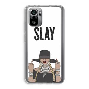 CaseCompany Slay All Day: Xiaomi Redmi Note 10S Transparant Hoesje