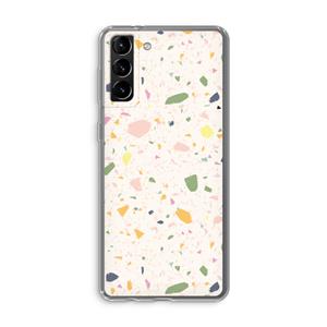 CaseCompany Terrazzo N°21: Samsung Galaxy S21 Plus Transparant Hoesje