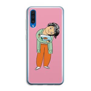 CaseCompany Visknuffel: Samsung Galaxy A50 Transparant Hoesje