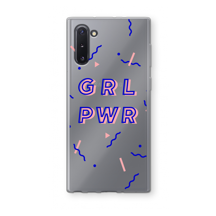 CaseCompany GRL PWR: Samsung Galaxy Note 10 Transparant Hoesje