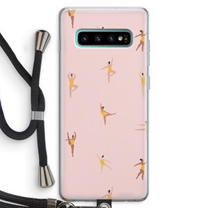 CaseCompany Dans #2: Samsung Galaxy S10 Plus Transparant Hoesje met koord
