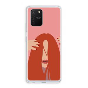 CaseCompany Woke up like this: Samsung Galaxy S10 Lite Transparant Hoesje