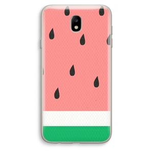 CaseCompany Watermeloen: Samsung Galaxy J7 (2017) Transparant Hoesje