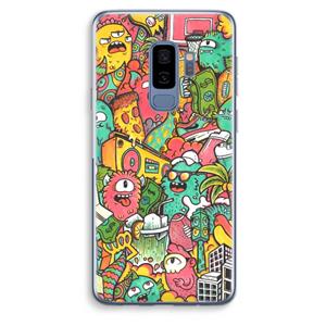 CaseCompany Vexx City: Samsung Galaxy S9 Plus Transparant Hoesje