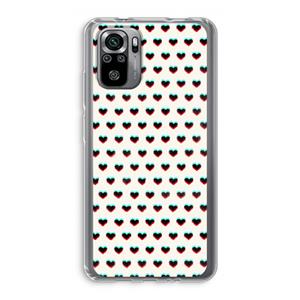 CaseCompany Hartjes: Xiaomi Redmi Note 10S Transparant Hoesje