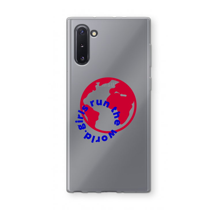 CaseCompany Run The World: Samsung Galaxy Note 10 Transparant Hoesje